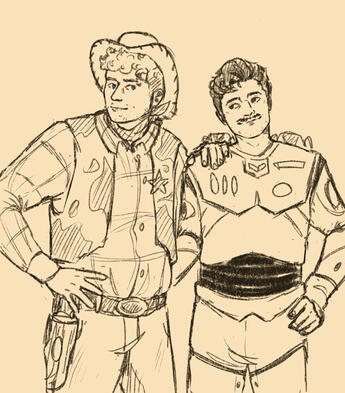 buddie as prideyear lines/sketch