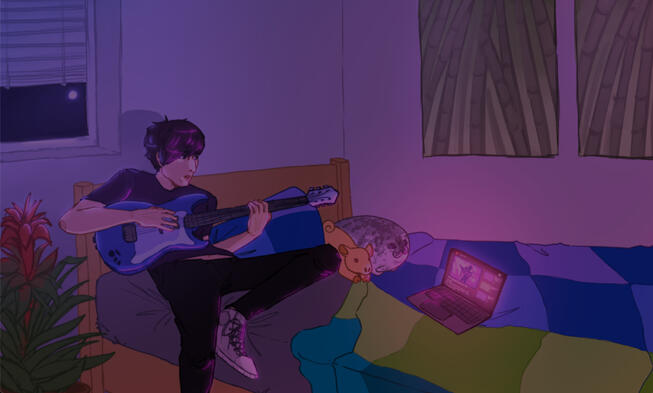 "stood on my roof and tried to see you forgetting about me"