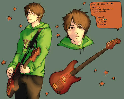 dan howell - band au ref sheet