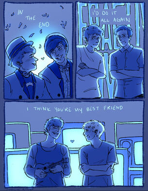 "in the end, i'd do it all again, i think you're my best friend"