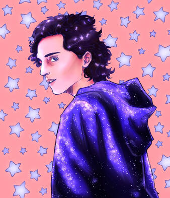 timothee chalamet portrait