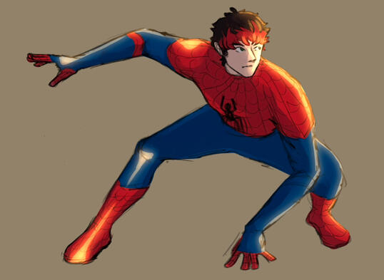 awsten knight as spiderman